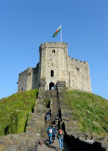 Cardiff Castle, Südwales.