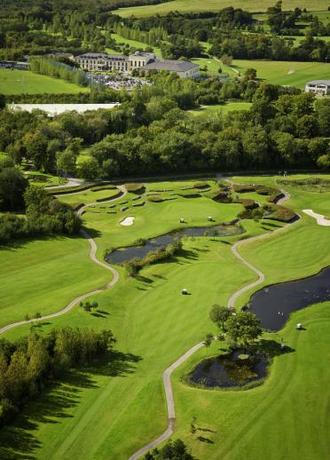 Aerial shot of Vale Golf Resort.