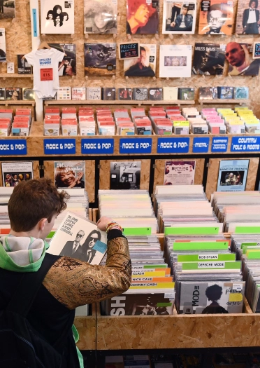 Innenansicht von Spillers Records.