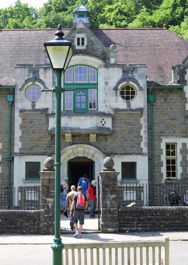 Exterior of the Oakdale Workmen's Institute at St Fagans.