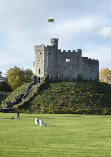 The Norman keep at Cardiff Castle