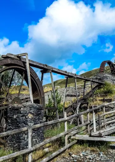 Waterwheel at Silver Mountain experience.