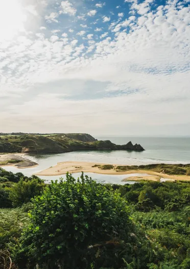 Three Cliffs Bay, Halbinsel Gower. 