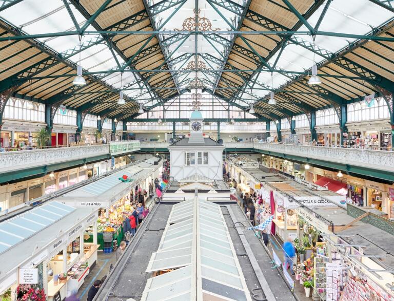 Interior of Cardiff Market