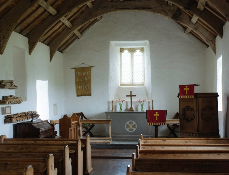 Interior of church.