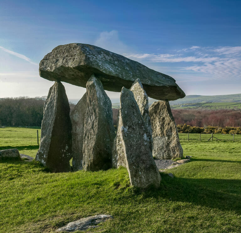 Pentre Ifan burial chamber, Preseli Mountains.