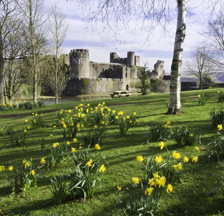 Caerphilly Castle, Südwales