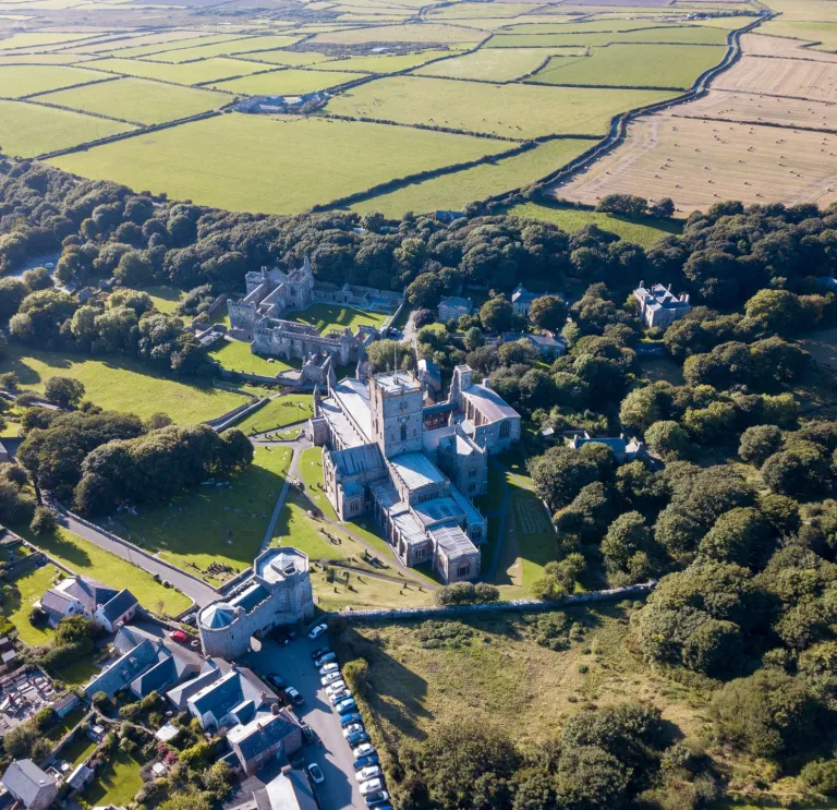 St Davids from above.