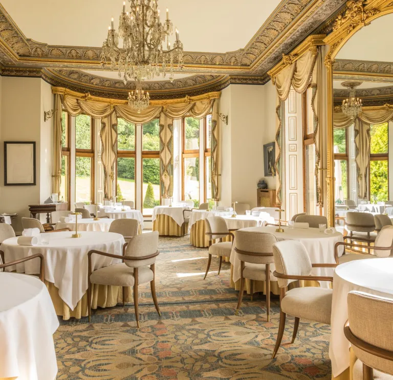 Interior of The Henry Robertson Restaurant in Pale Hall, North Wales