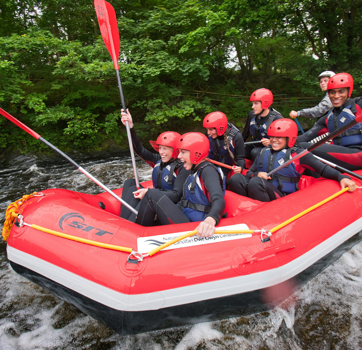 white water rafting trips wales
