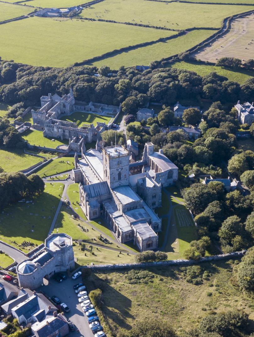 St Davids from above.