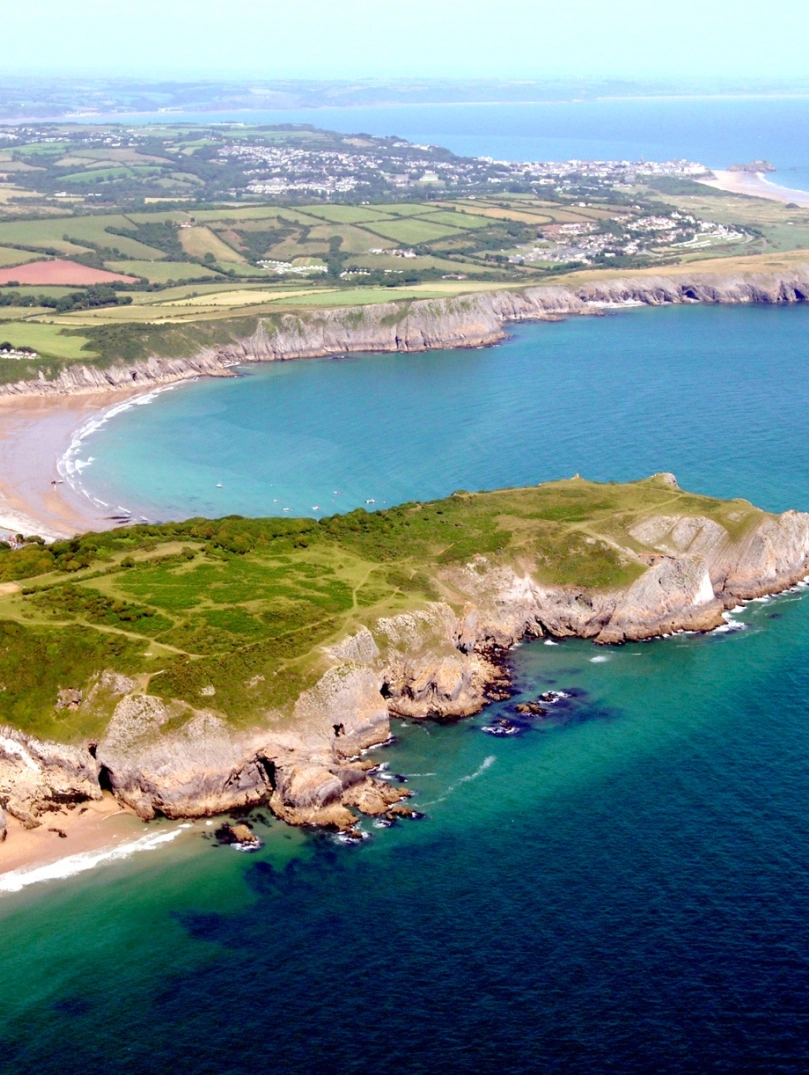 aerial view of coast,
