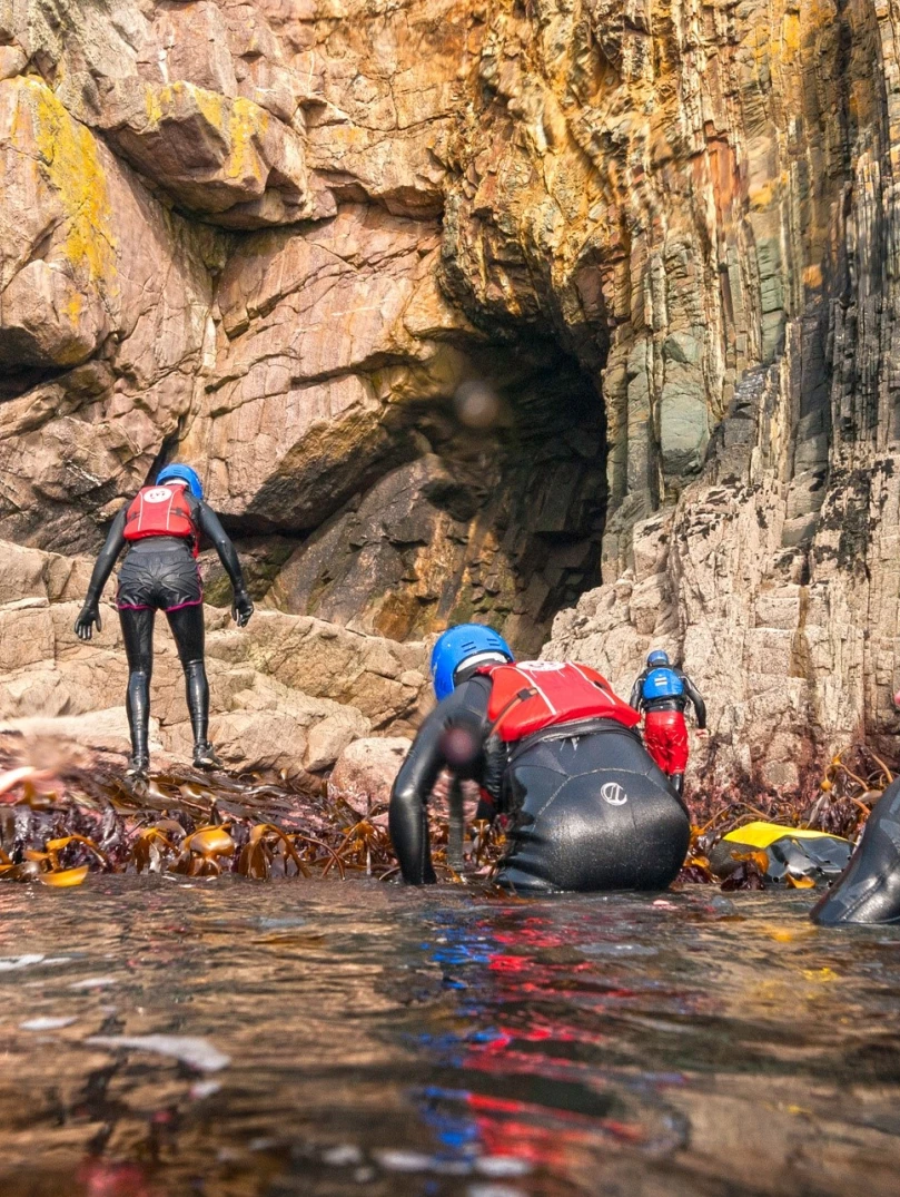 Group coasteering 