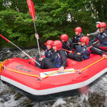 Image of people whitewater rafting at the National White Water Centre