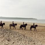Blick auf horse Riding, Halbinsel Gower.