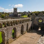 View of  Bishops Palace in St David's Pembrokeshire.