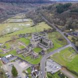 Tintern Abbey from above.