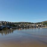 Conwy Castle and town from across the water.