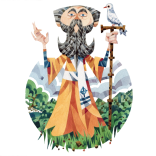 An illustration of St David.